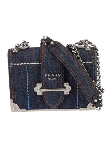 prada denim cahier|Prada Denim & City Calf Cahier Shoulder Bag .